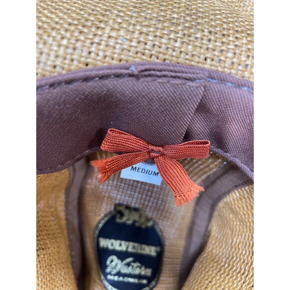 Wolverine Western Wear Womens Brown Feathered Straw Cowboy Hat M SKU 9388 - Picture 13 of 13